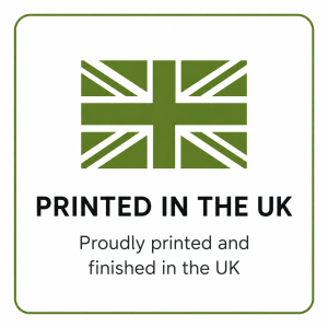 Printed in the UK custom workwear and branded clothing badge